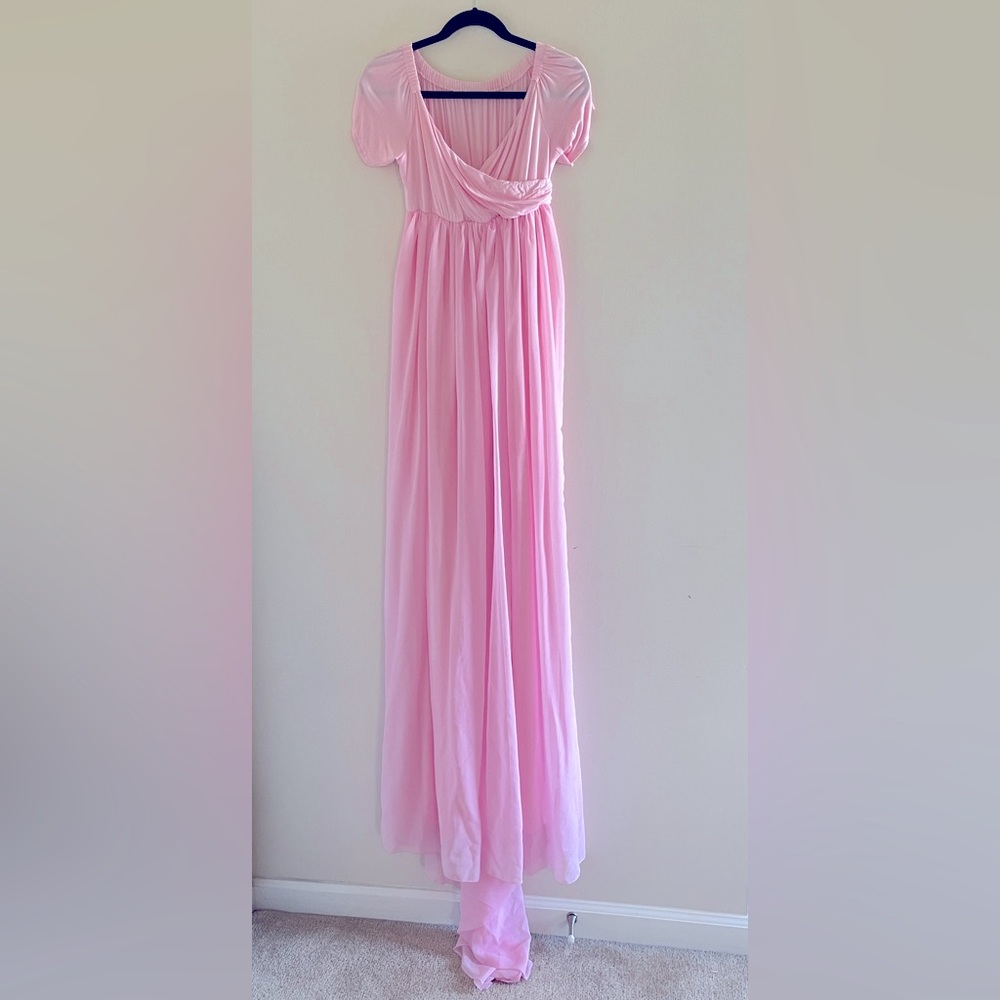Short Sleeves Maternity Gown